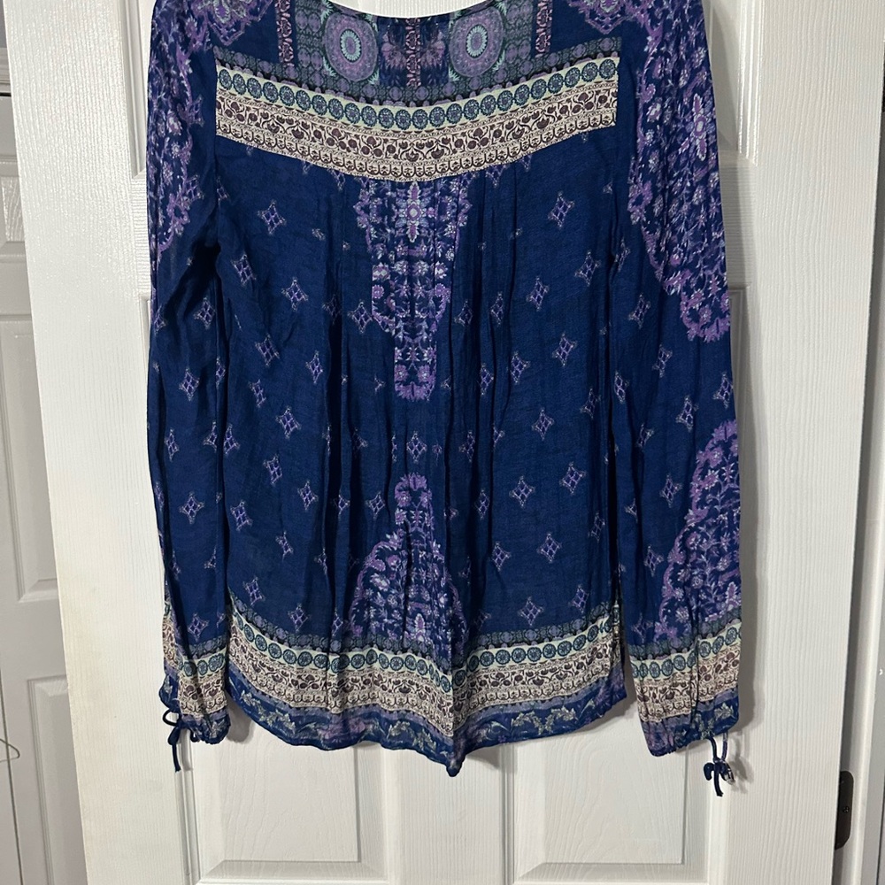 Lucky Brand Medallion Print Casual Shirt - Picture 9 of 15